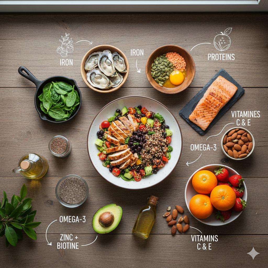 Comment la Nutrition Influence la Santé de vos Cheveux